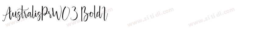 AustralisPrW03 BoldI字体转换